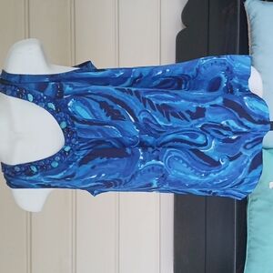 Michael Kors women's sleeveless blue top size 8